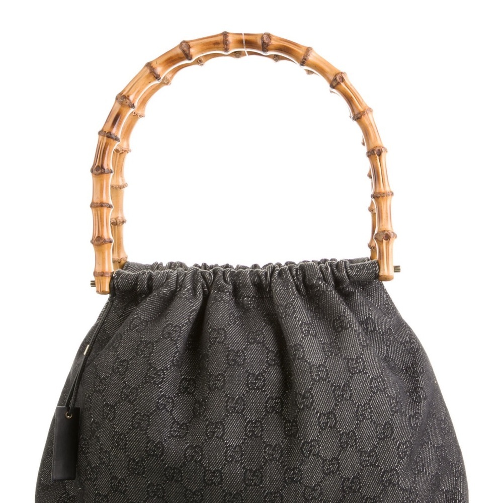 Vintage Gucci GG Bamboo Handle Bag - Picture 11 of 12